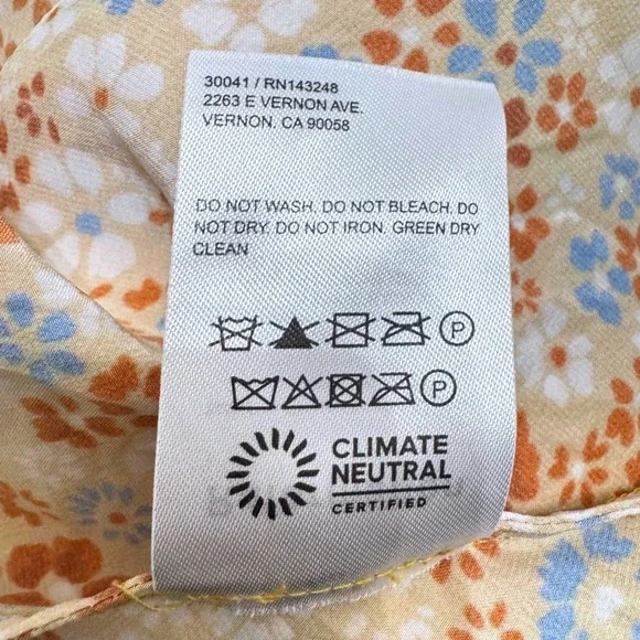 Reformation Pratt silk‎ skirt in Junie Sz 2P - Picture 8 of 8